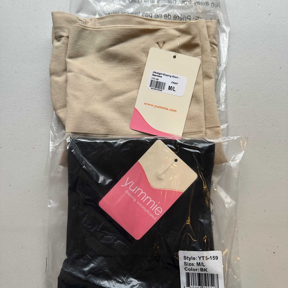 Yummie Women's Shapewear Set - Black and Tan